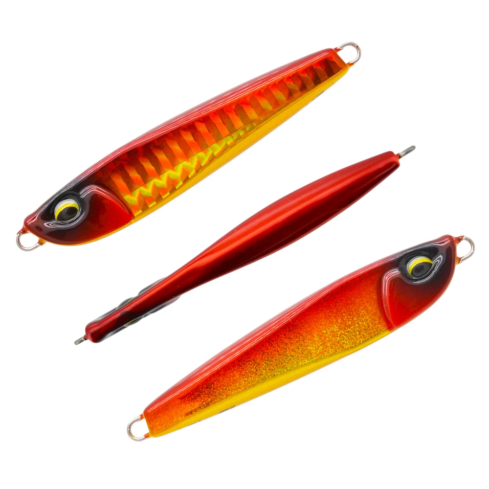 JIGGINGSOUL-RTS-333-30g/40g/60g Japanese lazer paper fishing Metal jig 3D printed Slow pitch Jigging lead jig lure de pesca