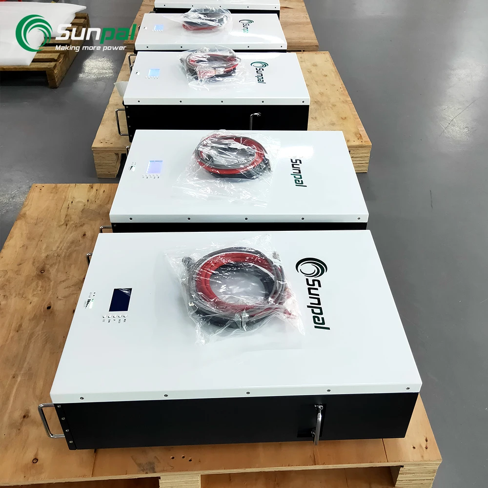 Sunpal 10 Years Warranty Household Power Wall Lifepo4 Lithium Battery 10kWh 20 Kw 48V 100Ah 200Ah For Home Solar System