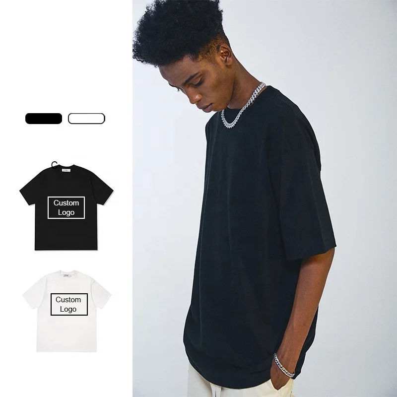 T-shirt Manufacturer Hip Hop Plain Oversize 230 240 250 gsm Heavy Cotton Essentials T shirt Men