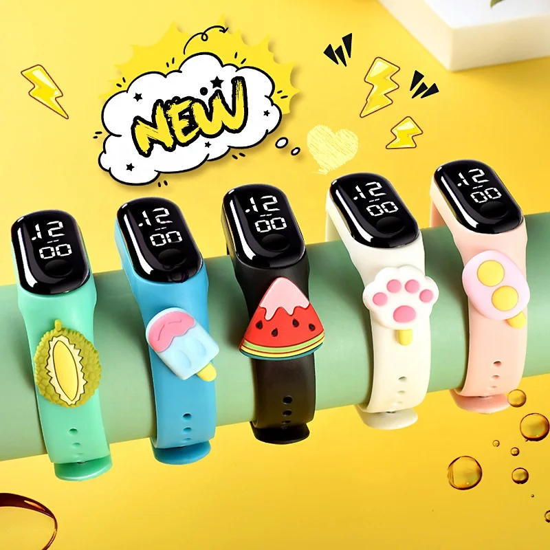 JHD Children Teen Silicone Animals Shaped Cartoon Wristwatch Bracelet boys girls kids reloj Led Digital Watch Reloj Digital