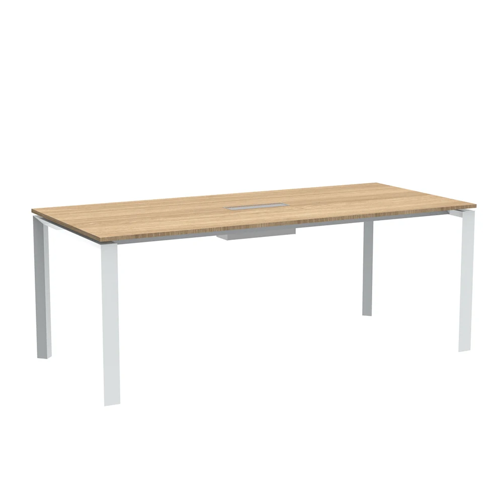 Factory customization Office meeting table melamine table top meeting conference table with aluminum leg