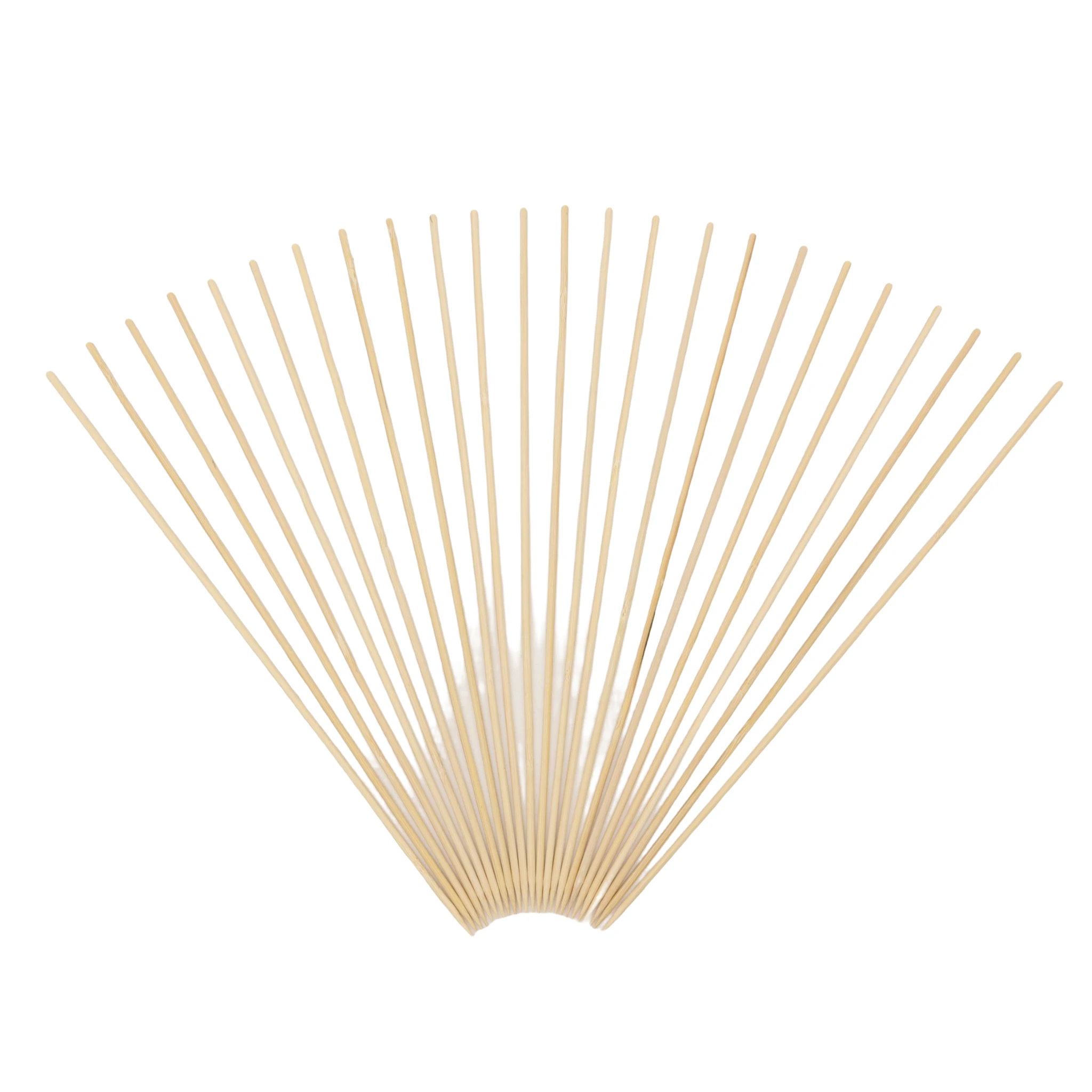 Free Sample Bamboo Sticks Importer Disposable BBQ Round Bamboo Sticks