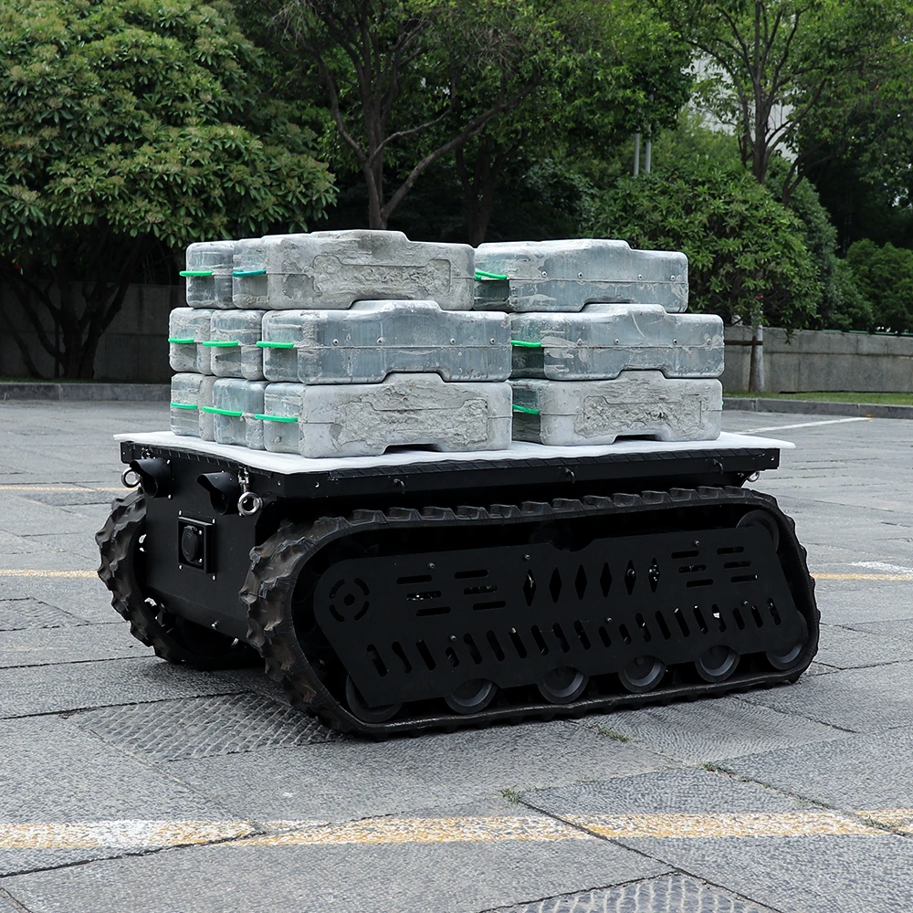 strong outdoor off-road ability treppenraupe  ugv robot transport vehicle agriculture snow robot  Tins-12E