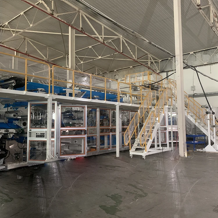 Hot Sell Low Price Full Automatic Servo Motor Driving Disposable Fluff Pulp Adult Patient Diapers Production Line