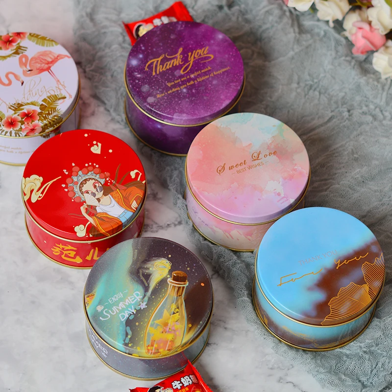 Saffron packaging tin box for candy cookie cake candy tin boxes for sale