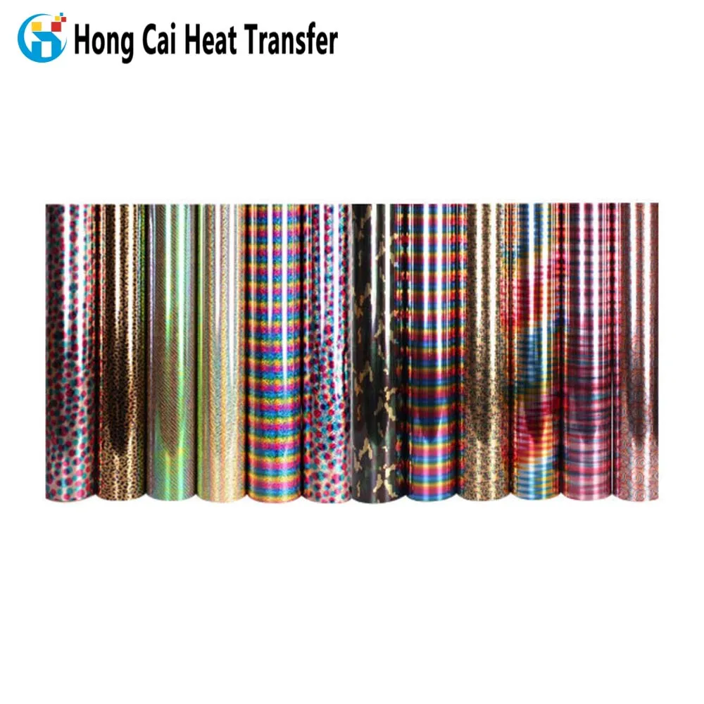 Holographic soft metal laser high temperature heat transfer vinyl roll ironing vinyl heat transfer film print transfer