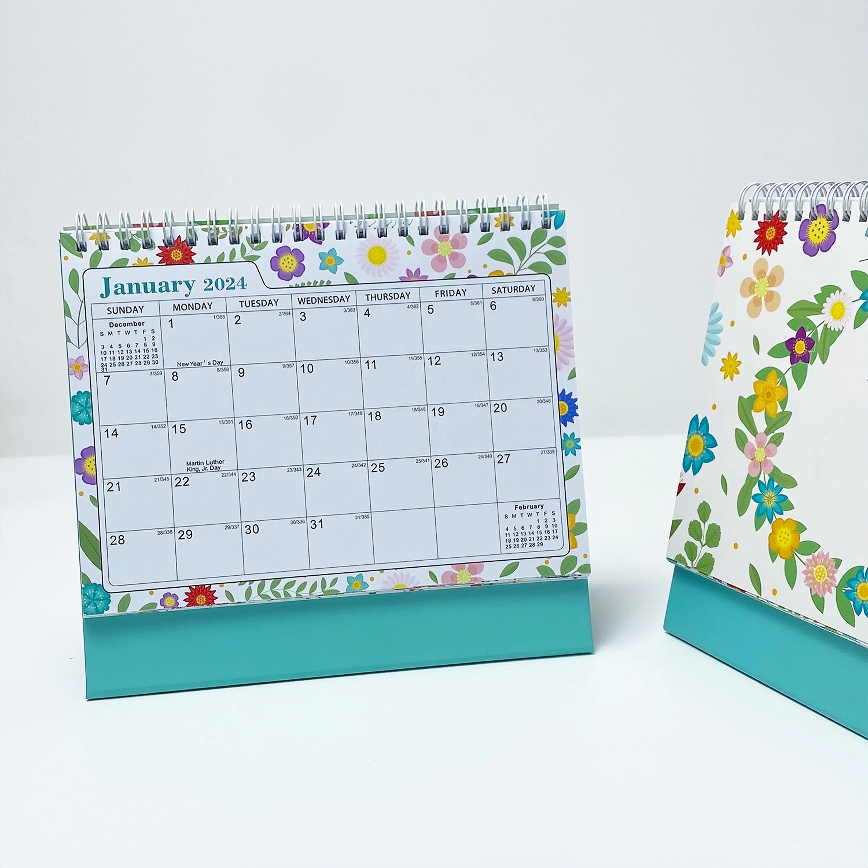 2024 2025 English Custom Printing Desktop Calendar Desk Advent Calendar Table Calendar