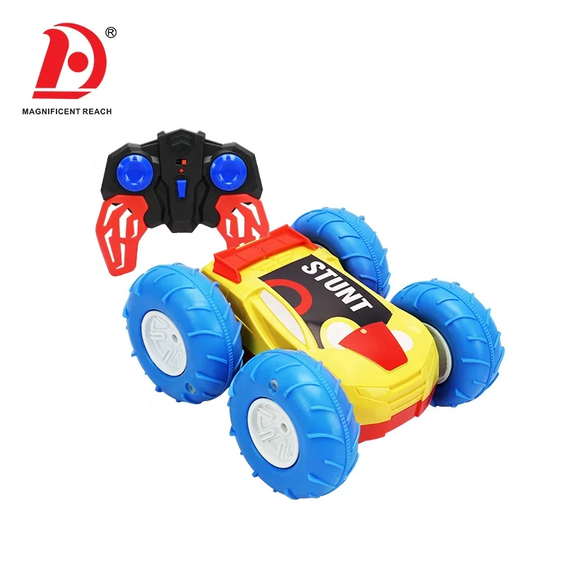 HUADA 2023 4CH Double Sided Remote Control RC Amphibious Stunt Car with Air Pump & USB Charger