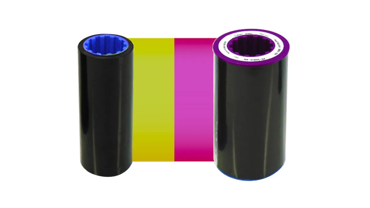 800012-445 YMCK Color Ribbon & 800012-601 Ribbon Transfer Film For Zebra ZXP Series 8 ZXP8 Printer