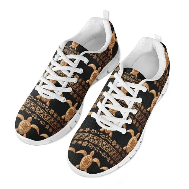 Sea Turtle Polynesian Tribal Hawaii Print Dropshipping Four Season Shoes White Sneakers Men Latest Luxury Sport Tennis Shoes
