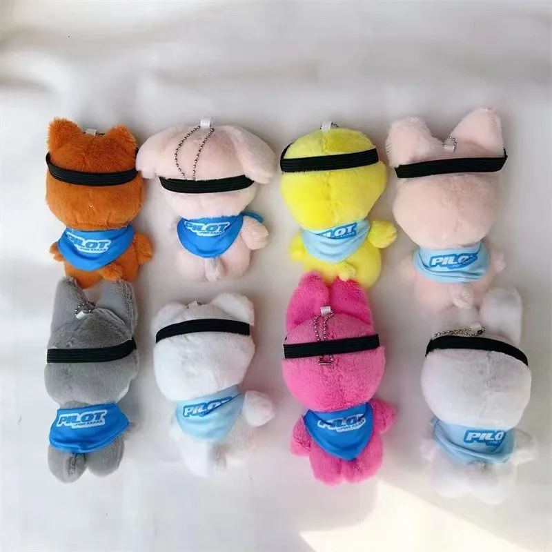 KPOP Cartoon Stuffed Animal Toys Pendant Character Plush Doll Wolf Rabbit Hyunjin Skzoos Stray Kids Plush Doll keychain