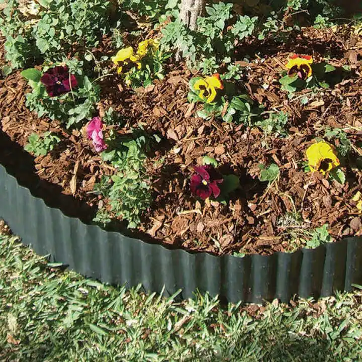 Galvanized Metal Corrugated Landscape Edging Coil DIY Modeling Anti-Rust Garden Lawn Boders and Pathway  Plant  Raised Bed