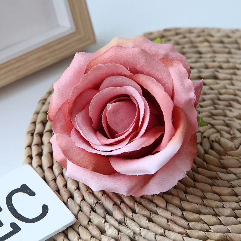 MGT007 DIY velvet Natural rose flower heads home wedding decoration flower arrangement making