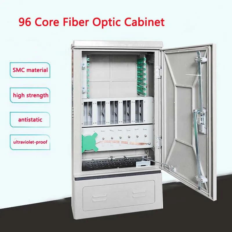 China factory Saitong wholesale high quality FTTH SMC 96 core outdoor fiber optic cabinet with cheap price