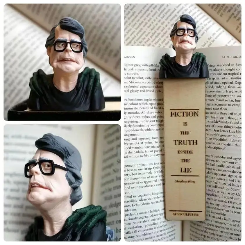 Horror bookmarks - the best gift for fans of horror novels Scarry Halloween Bookmarks, Half-Length Figure Sculpture Bookmarks