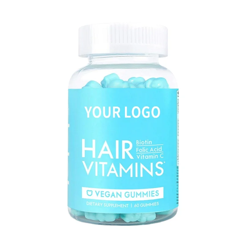 OEM ODM Vitamins Vegan Gummy Hair Care Gummies Biotin Bear Gummy