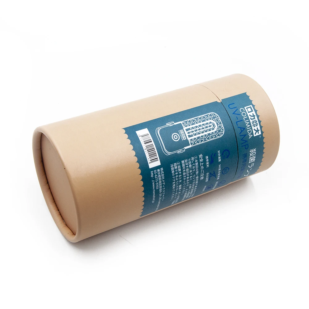 Высококачественный Экологически чистый материал, Круглый цилиндр, картонная упаковка из крафт-бумаги