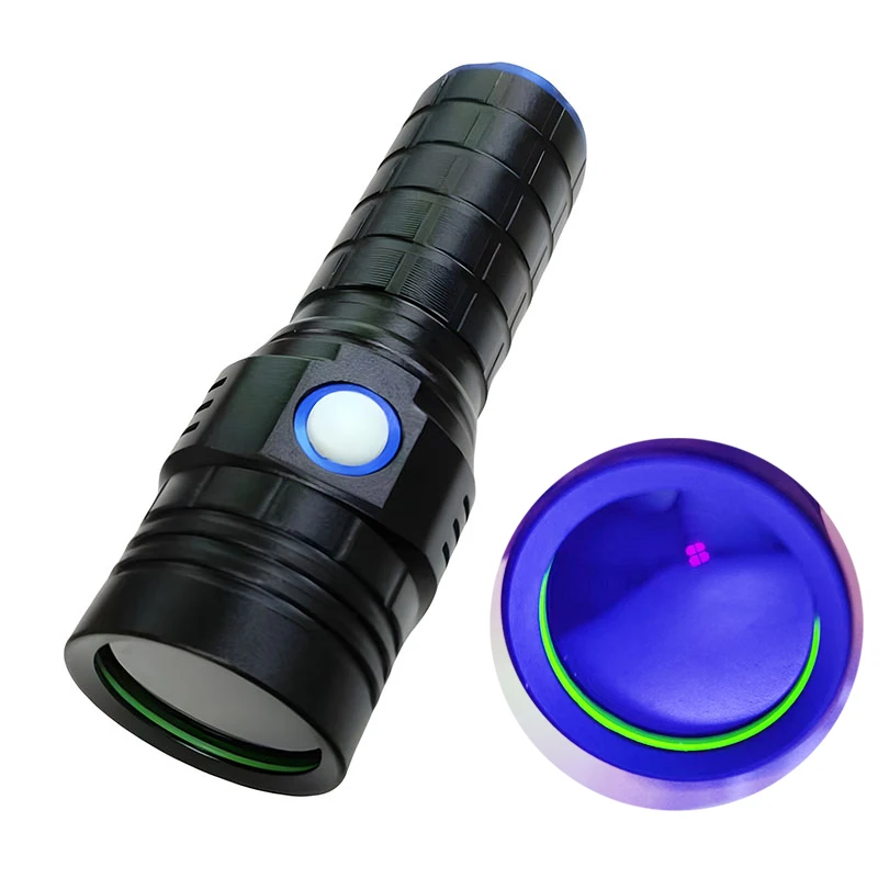 365nm UV Flashlight with Black Filter waterproof Cat Dog Urine Stain Money Leakage Scorpion Leakage jade phosphor inspection