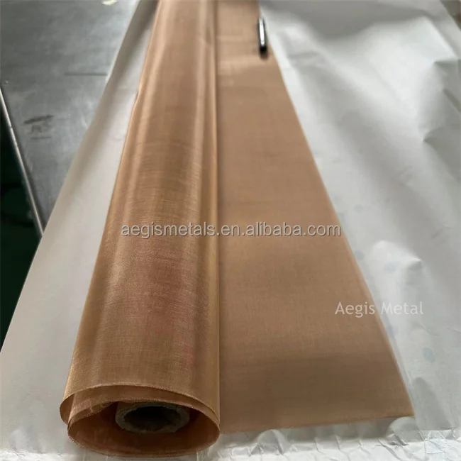 0.045mm wire 200 mesh Pure copper wire mesh plain/ twill weave for electromagnetic shielding mesh