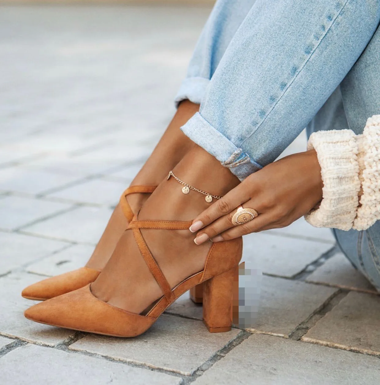 Fashion newest women pumps summer thick heel pumps rope ladies high heel sandals