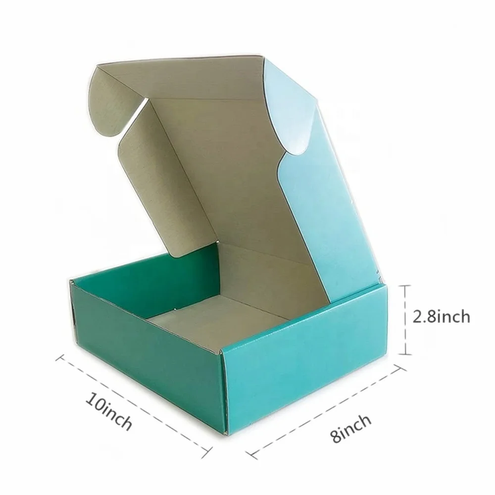 Custom printing color ecommerce parcel delivery postal carton mailer hard cardboard packing box with compartments