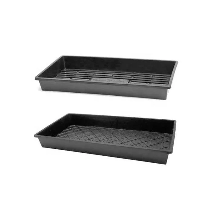 Stackable 300x600mm ABS hydroponic fodder growing tray Plastic Paddy Nursery Planting Rice seed germination tray