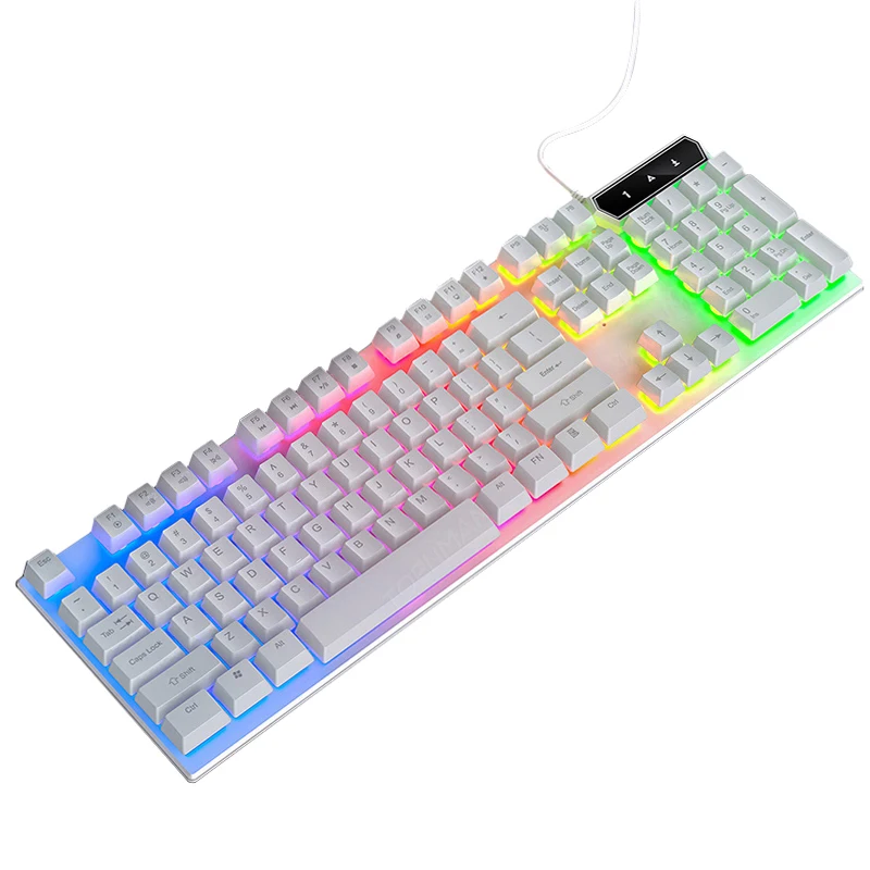 Professional Computer Accessories USB Wired Mechanical Gaming Keyboard And Mouse Combo RGB Lighting Backlit Gamer Keyboard