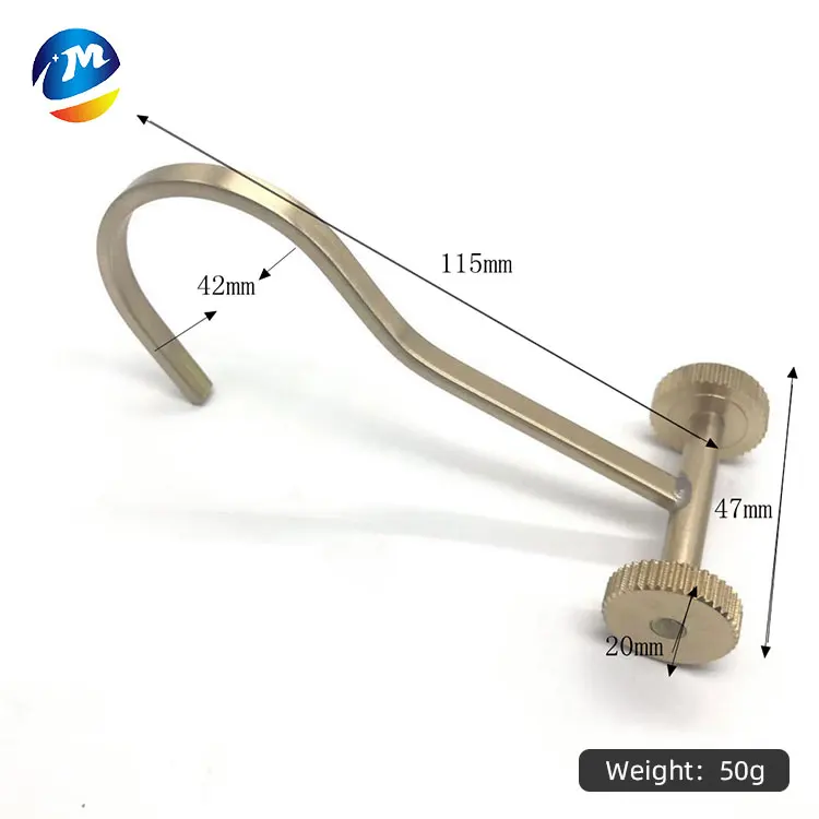 wholesale brass window curtains parts J hook clothes hanger J shaped hooks