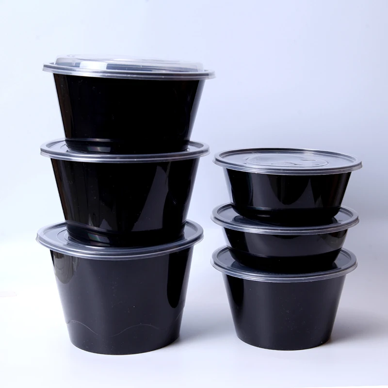 To Go Plastic Bowl Food Plastic Transparent Disposable Bpa Free Salad Bowl With Lid 16oz 24oz 32oz 48oz 64oz Salad Bowls