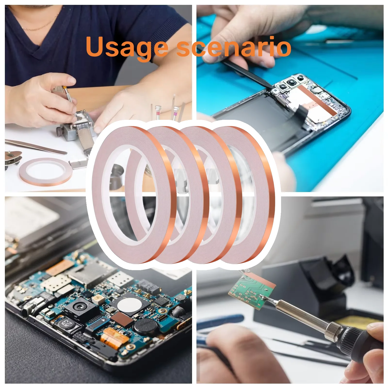 Copper Foil Tape with Conductive Adhesive Copper Tape with Conductive Copper Foil Tape Self Adhesive