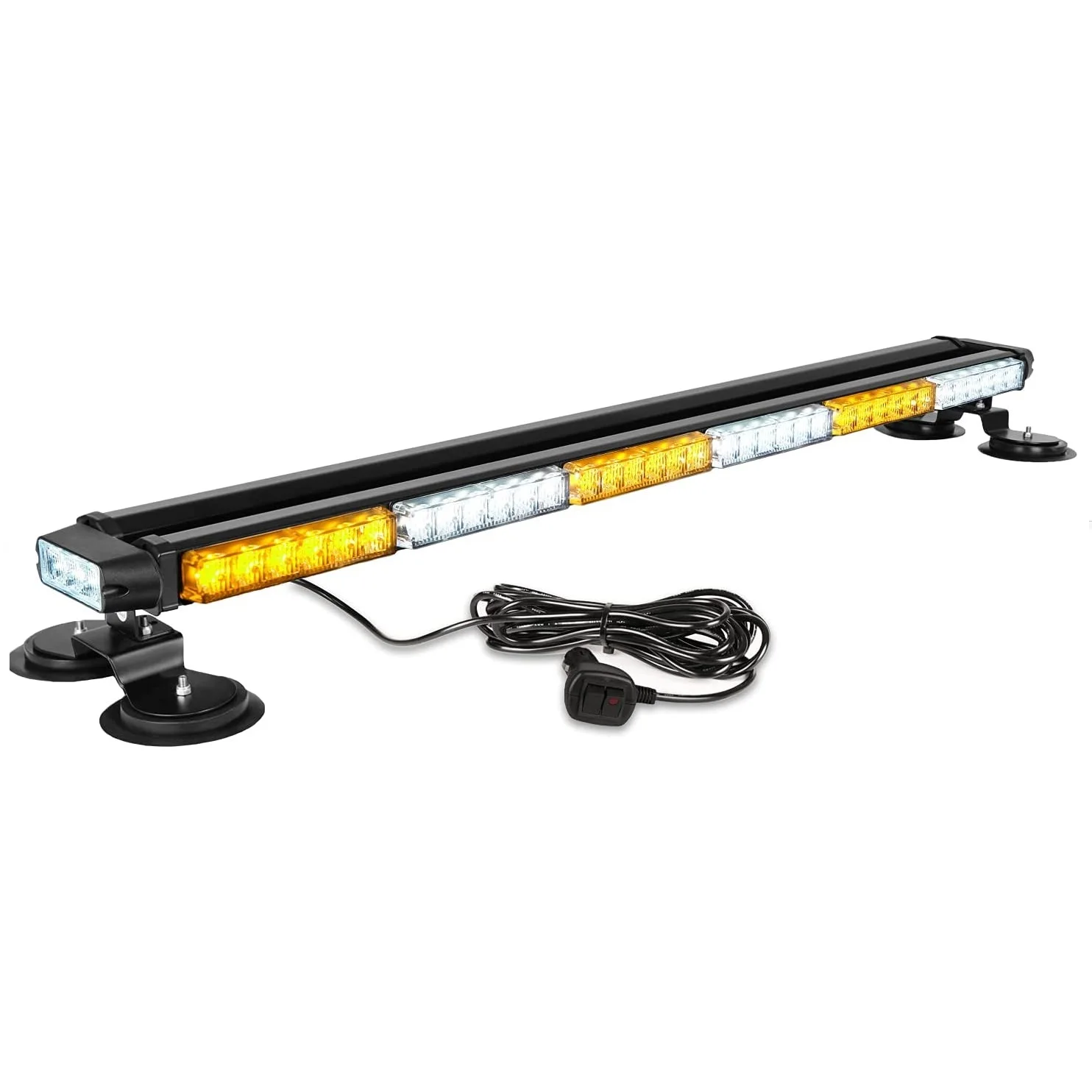 DC12V 24V ambulance led lighting used flashing rotating light bar red amber blue