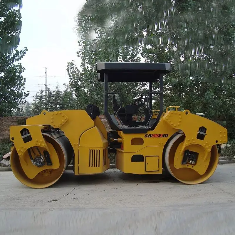 Chinese Top Brand Shantui SR13D Double Drum Vibratory Ride on Road Roller