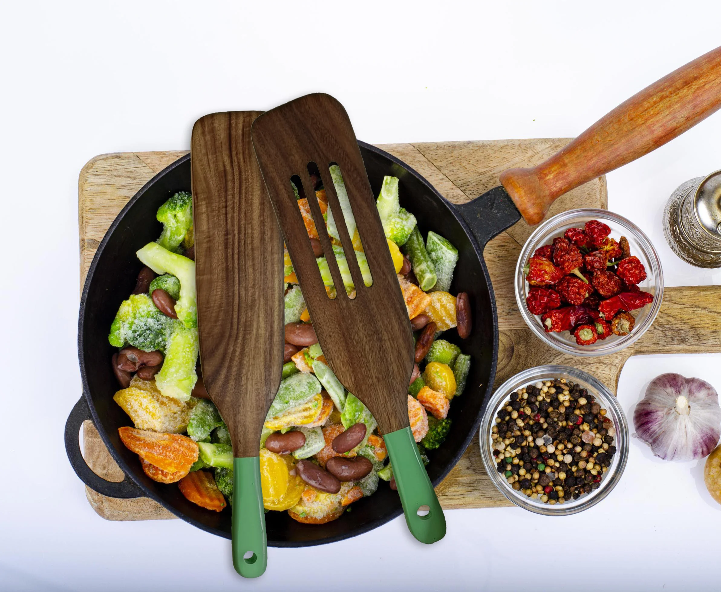 High Quality Kitchen Cabinet Furniture Set Accessories Wooden Utensils Set For Kitchen