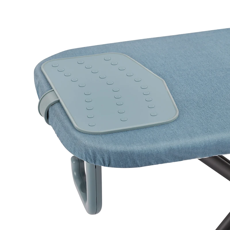Custom Mesh Folding Household Hook Ironing Board With Retractable Silicon Rest