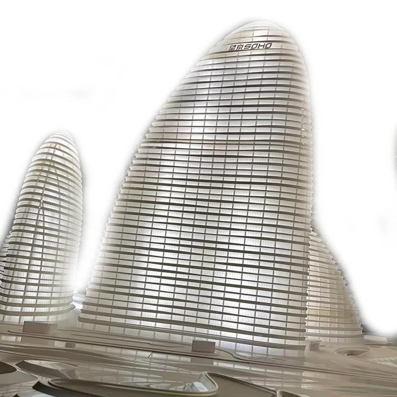 Модель для быстрого строительства Wangjing SOHO 3D Sla модель башни самолета прототипирования фоточувствительная смола 3d-печать