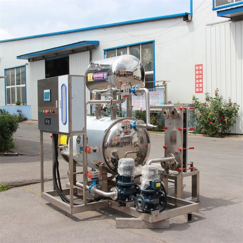 Automatic water cascade thick coconut milk sterilization autoclave machine for bottle milk beverage sterilization