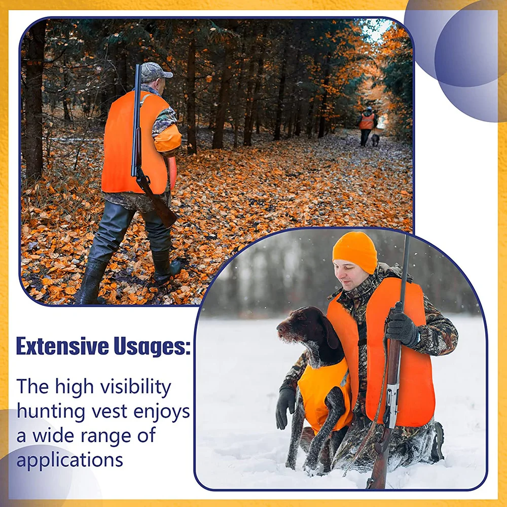 High Quality Reflective Orange Hunting Fishing Vest For Outdoor Breathable Photographer Vest