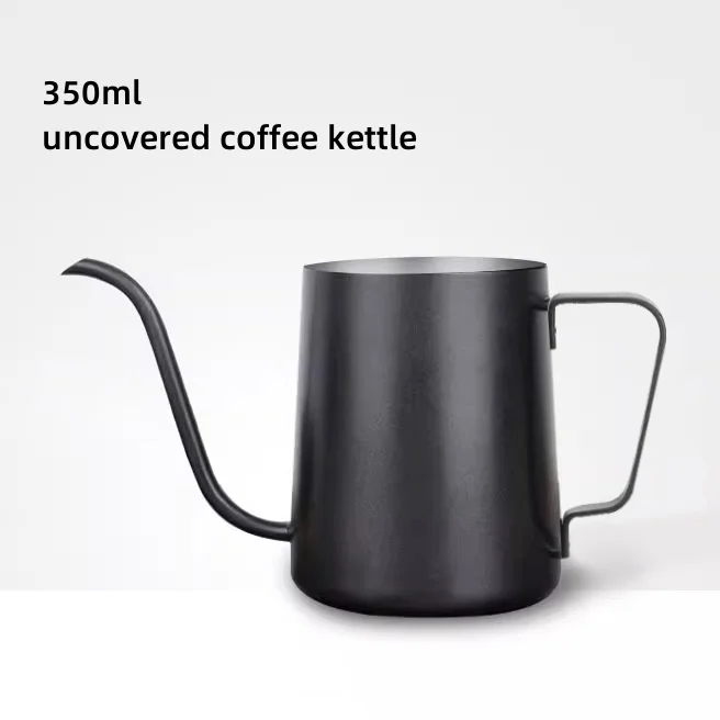 Black Gooseneck Coffee Pot Stainless Steel Coffee Maker Hand Drip Pot Pour Over Coffee Kettle