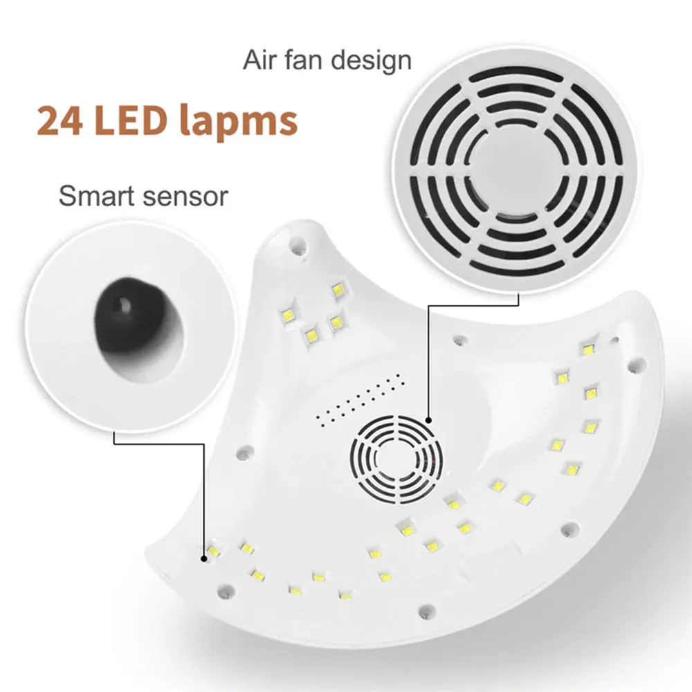 Для ногтей солнечного света Лампа 48 Вт УФ лампа для ногтей УФ-светодиодный свет с двумя руками использования пространства