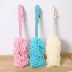 Wholesale Long Handle PE Mesh Loofah Shower Scrubber Exfoliating Luffa Back Bath Body Brush