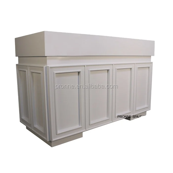 high quality beauty salon modern white big reception desk front desk wholesale
