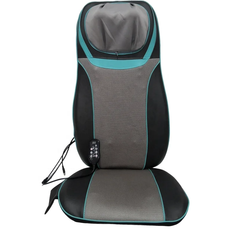 Heating Seat Cushion Massager Electric Vibrating Kneading Shiatsu Thai Massage Cushion