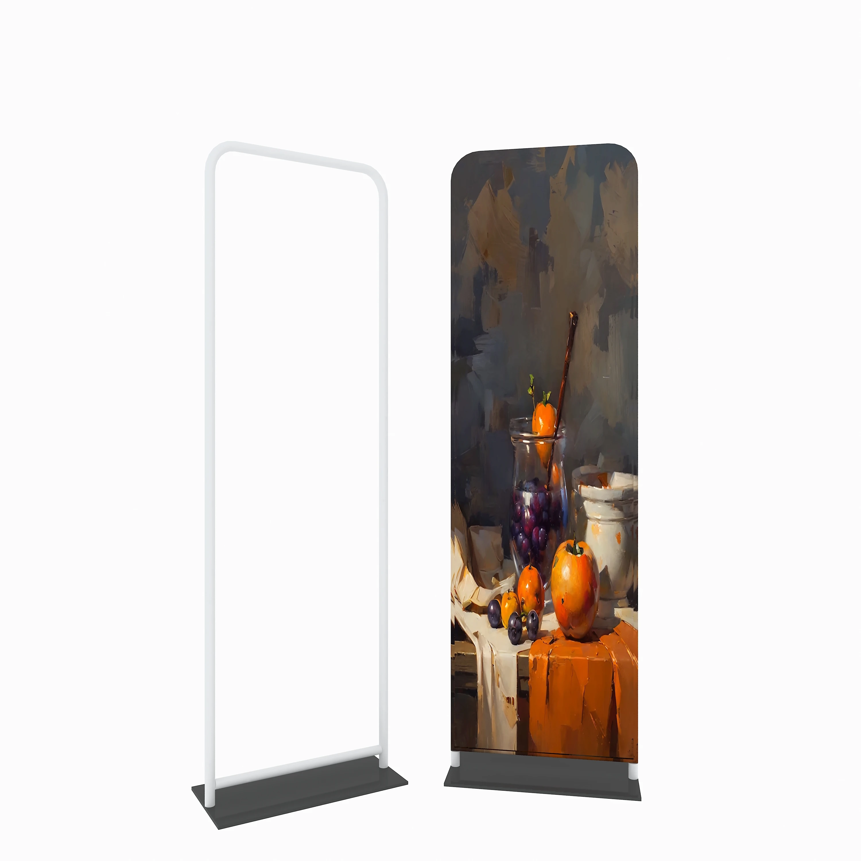 Custom Fabric Tube Telescopic Banner Stand Backdrop Wall Exhibitor Trade Show Display Banner Stands Portable