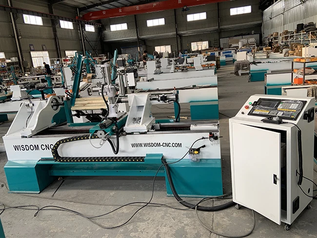 WS-L1530A автоматическая загрузка разгрузки cnc деревянная лестница токарно-револьверный станок машина
