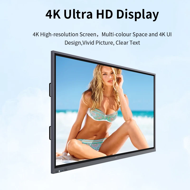 Цифровая Интерактивная доска 55 дюймов 4K Hd умная портативная электронная белая