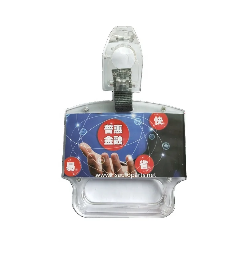 Durable transparent advertising plastic Subway city bus grab handle straps