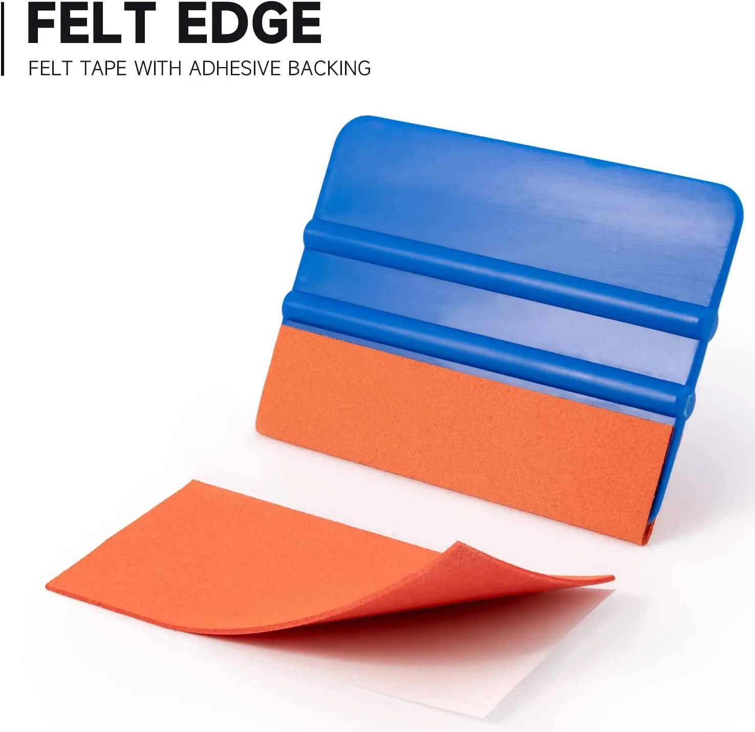 wholesale car window tint film smooth tools custom felt replacements self adhesive felt edge tapes felt card squeegee for car