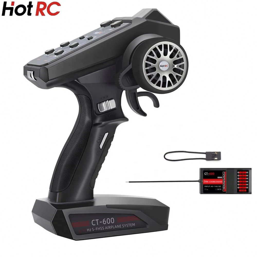 HOTRC CT-600 CT400 6-канальный 4-канальный 2 4 ГГц радиосистема передатчик пульт дистанционного управления с приемник для радиоуправляемого автомобиля лодочный бак