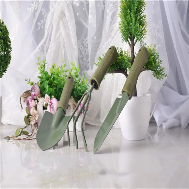 shovel fork weeder rake lady mini kids plastic handle  garden tools set