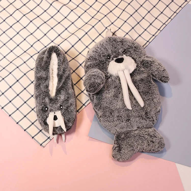 
Hot Cute Stress Pain Relief Therapy Bag with Knitted Soft Cozy Cover Winter Warm Heat Reusable Hand Warmer Hot Water Bottle 